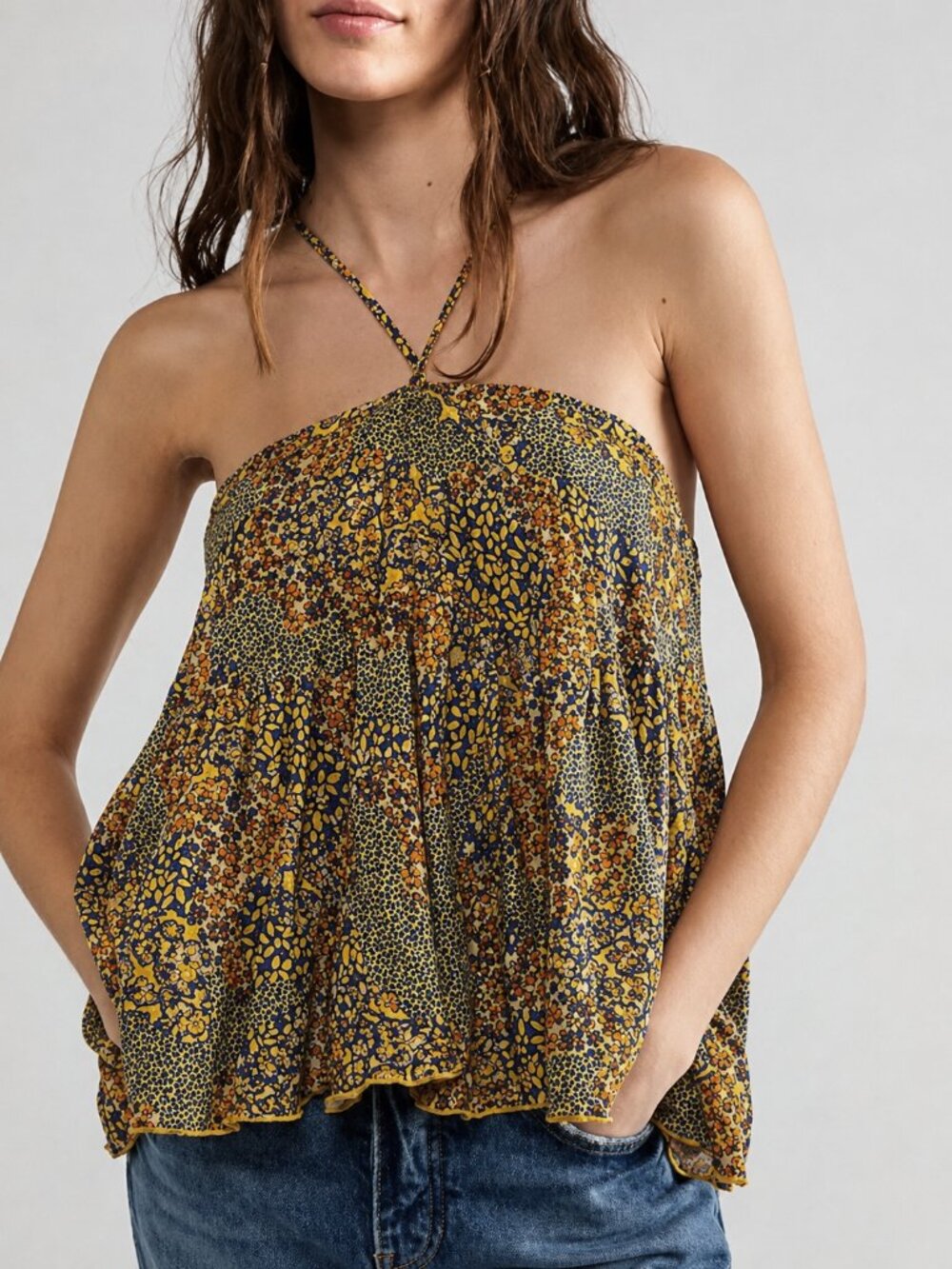 Free People Two Ways to Sunday Convertible Multicolor Top & Skirt – Size Small